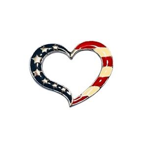 Avon Vintage “American Pride” Heart Brooch